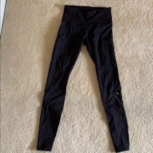 Lululemon high waisted zip pocket leggings
